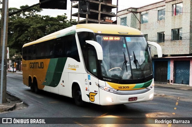 Empresa Gontijo de Transportes 18305 na cidade de Belo Horizonte, Minas Gerais, Brasil, por Rodrigo Barraza. Número da foto: #12923925.