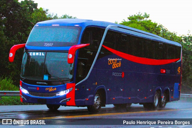 Viação Riodoce 72597 na cidade de Barra do Piraí, Rio de Janeiro, Brasil, por Paulo Henrique Pereira Borges. Número da foto: #12924990.
