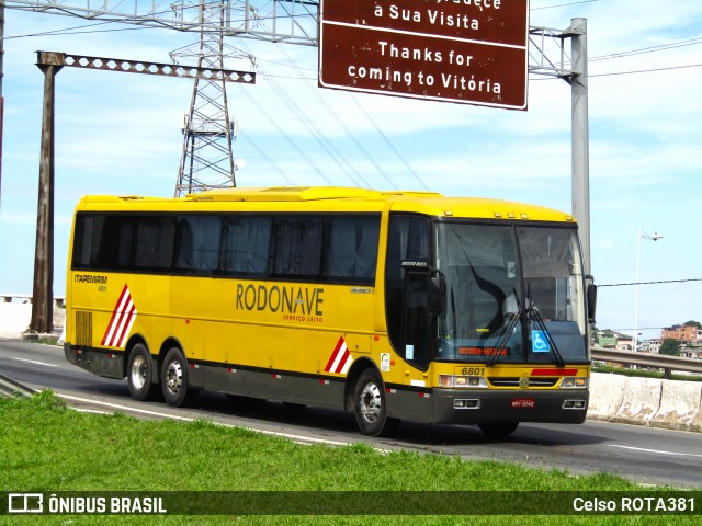 Viação Itapemirim 6801 na cidade de Vitória, Espírito Santo, Brasil, por Celso ROTA381. Número da foto: #12923445.