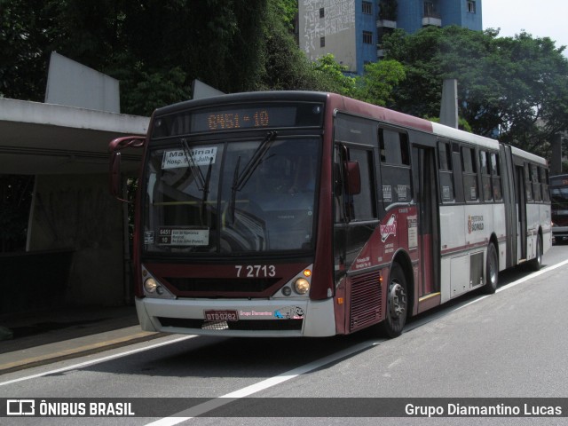 Viação Campo Belo 7 2713 na cidade de São Paulo, São Paulo, Brasil, por Grupo Diamantino Lucas. Número da foto: #12923786.