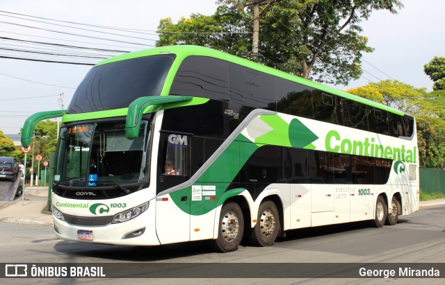 Viação Continental de Transportes 1003 na cidade de São Paulo, São Paulo, Brasil, por George Miranda. Número da foto: #12924794.