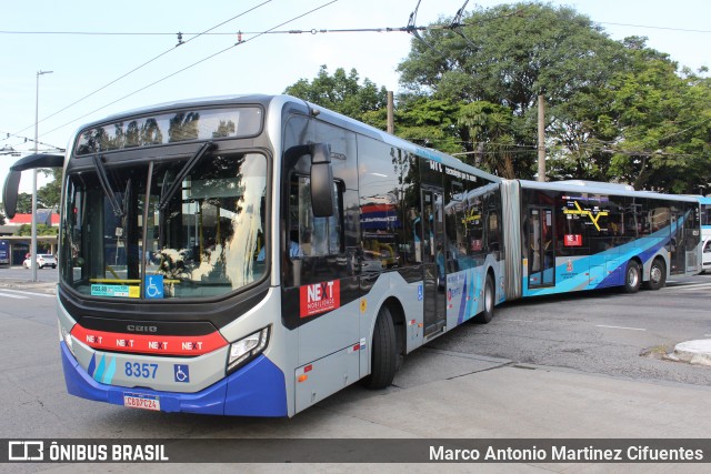 Next Mobilidade - ABC Sistema de Transporte 8357 na cidade de São Paulo, São Paulo, Brasil, por Marco Antonio Martinez Cifuentes. Número da foto: #12923325.