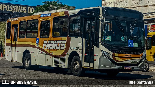 Transportes Fabio's RJ 154.087 na cidade de Duque de Caxias, Rio de Janeiro, Brasil, por Iure Santanna. Número da foto: #12923377.