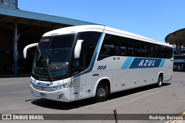 Expresso Azul 105 na cidade de Porto Alegre, Rio Grande do Sul, Brasil, por Rodrigo Barraza. Número da foto: #12923882.