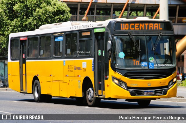 Real Auto Ônibus A41351 na cidade de Rio de Janeiro, Rio de Janeiro, Brasil, por Paulo Henrique Pereira Borges. Número da foto: #12859535.