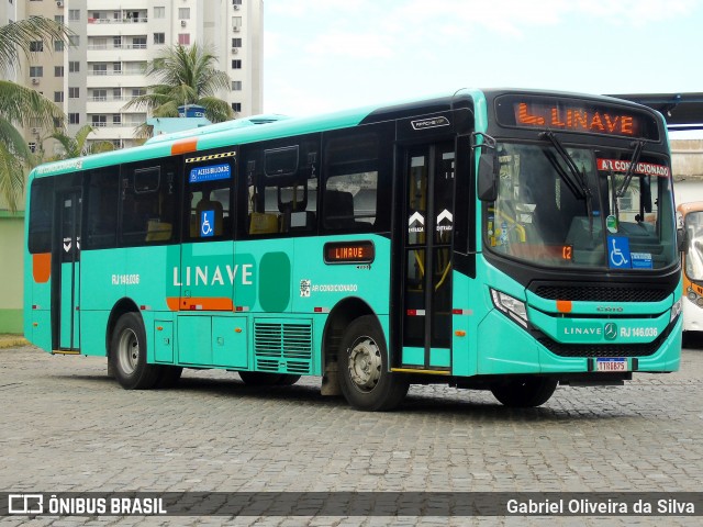 Linave Transportes RJ 146.036 na cidade de Nova Iguaçu, Rio de Janeiro, Brasil, por Gabriel Oliveira da Silva. Número da foto: #12860440.