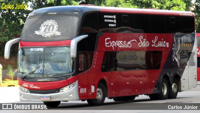 Expresso São Luiz 8010 na cidade de Goiânia, Goiás, Brasil, por Carlos Júnior. Número da foto: #12857786.