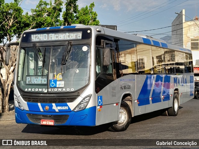 Viação Mauá RJ 185.020 na cidade de Rio de Janeiro, Rio de Janeiro, Brasil, por Gabriel Conceição. Número da foto: #12857532.