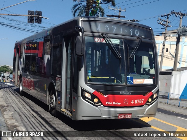 Express Transportes Urbanos Ltda 4 8767 na cidade de São Paulo, São Paulo, Brasil, por Rafael Lopes de Oliveira. Número da foto: #12858053.