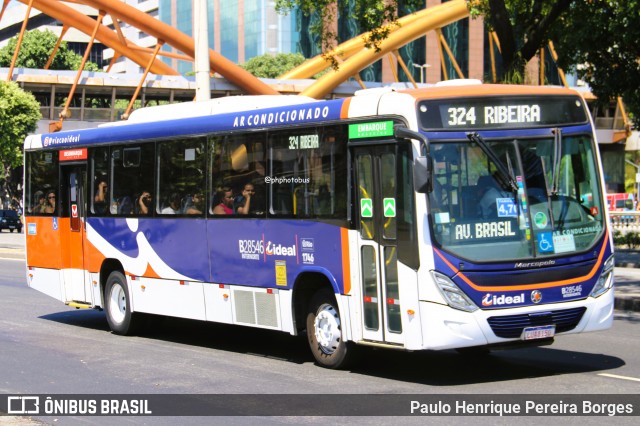 Viação Ideal B28546 na cidade de Rio de Janeiro, Rio de Janeiro, Brasil, por Paulo Henrique Pereira Borges. Número da foto: #12859258.