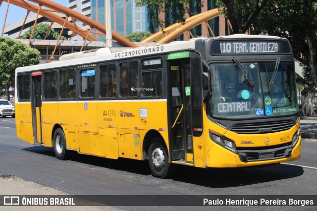 Real Auto Ônibus A41376 na cidade de Rio de Janeiro, Rio de Janeiro, Brasil, por Paulo Henrique Pereira Borges. Número da foto: #12859568.