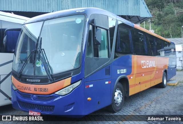 Evanil Transportes e Turismo RJ 132.051 na cidade de Nova Friburgo, Rio de Janeiro, Brasil, por Ademar Taveira. Número da foto: #12859278.