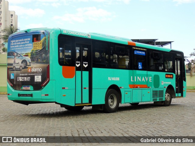 Linave Transportes RJ 146.036 na cidade de Nova Iguaçu, Rio de Janeiro, Brasil, por Gabriel Oliveira da Silva. Número da foto: #12860443.