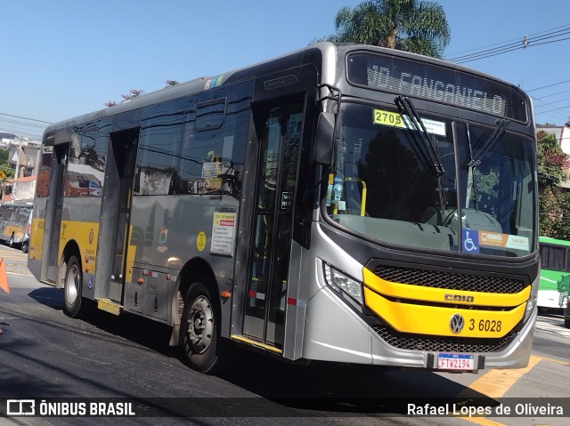Transunião Transportes 3 6028 na cidade de São Paulo, São Paulo, Brasil, por Rafael Lopes de Oliveira. Número da foto: #12860402.