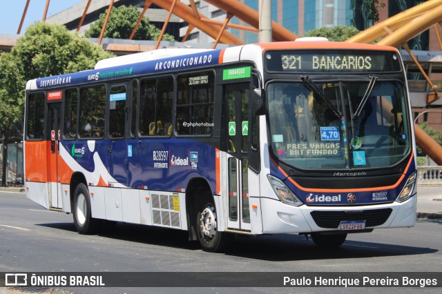 Viação Ideal B28597 na cidade de Rio de Janeiro, Rio de Janeiro, Brasil, por Paulo Henrique Pereira Borges. Número da foto: #12859405.