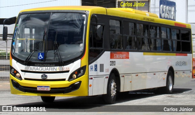 Viação Araguarina 3188 na cidade de Goiânia, Goiás, Brasil, por Carlos Júnior. Número da foto: #12857197.