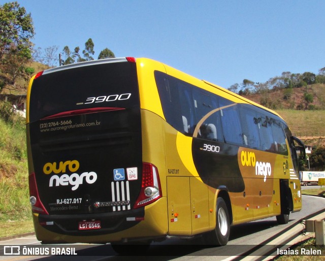 Ouro Negro Transportes e Turismo 3900 na cidade de Santos Dumont, Minas Gerais, Brasil, por Isaias Ralen. Número da foto: #12860310.