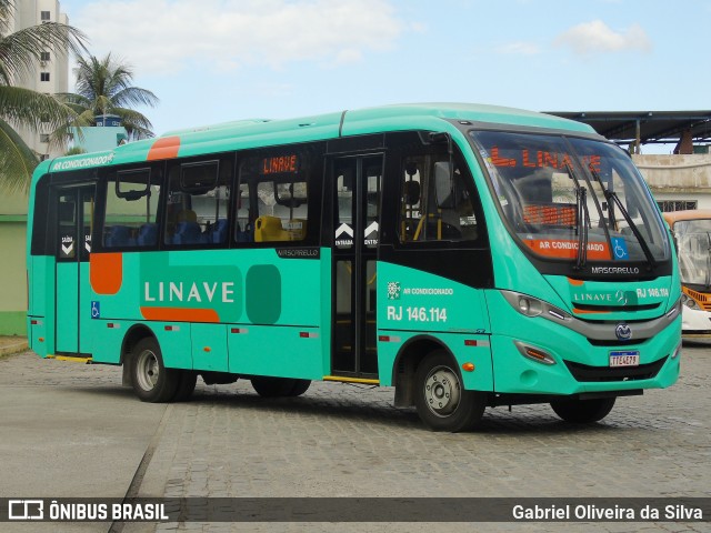 Linave Transportes RJ 146.114 na cidade de Nova Iguaçu, Rio de Janeiro, Brasil, por Gabriel Oliveira da Silva. Número da foto: #12860459.