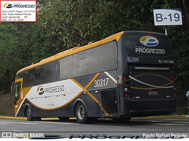 Viação Progresso 30317 na cidade de Aparecida, São Paulo, Brasil, por Paulo Rafael Peixoto. Número da foto: #12857547.