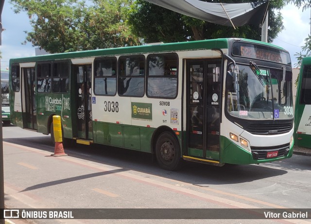 Expresso Caribus Transportes 3038 na cidade de Cuiabá, Mato Grosso, Brasil, por Vitor Gabriel. Número da foto: #12858298.