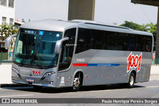 Auto Viação 1001 RJ 108.1235 na cidade de Rio de Janeiro, Rio de Janeiro, Brasil, por Paulo Henrique Pereira Borges. Número da foto: #12857928.