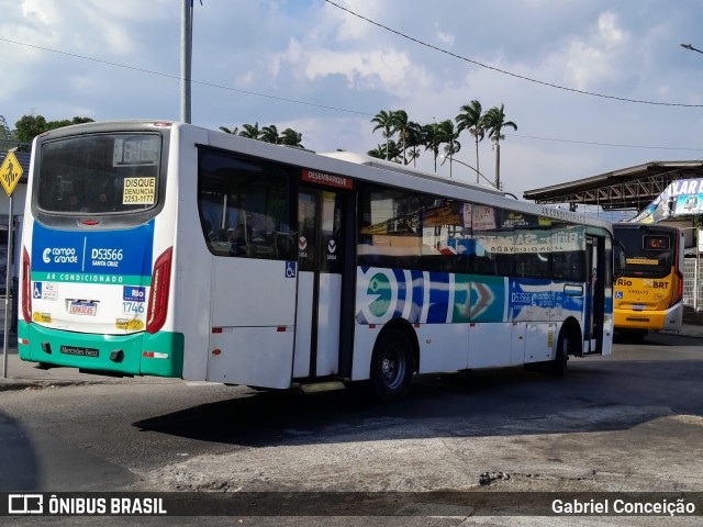 Transportes Campo Grande D53566 na cidade de Rio de Janeiro, Rio de Janeiro, Brasil, por Gabriel Conceição. Número da foto: #12857533.
