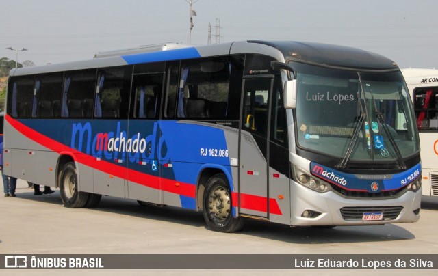 Transportes Machado RJ 162.086 na cidade de Duque de Caxias, Rio de Janeiro, Brasil, por Luiz Eduardo Lopes da Silva. Número da foto: #12858665.