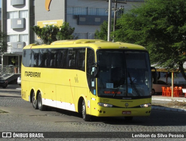 Viação Itapemirim 5727 na cidade de Caruaru, Pernambuco, Brasil, por Lenilson da Silva Pessoa. Número da foto: #12860248.