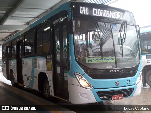 Viação Fortaleza 02503 na cidade de Fortaleza, Ceará, Brasil, por Lucas Caetano. Número da foto: #12857244.