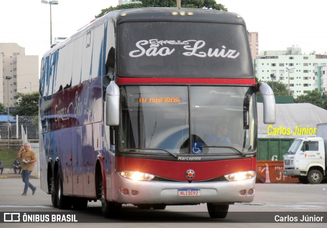 Expresso São Luiz 7320 na cidade de Goiânia, Goiás, Brasil, por Carlos Júnior. Número da foto: #12857215.
