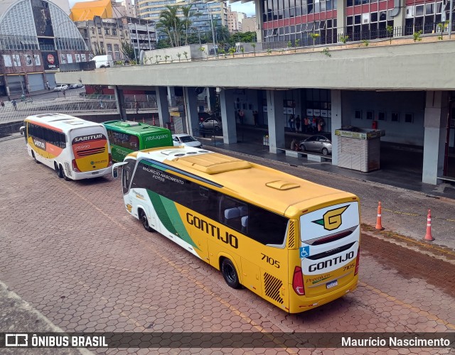 Empresa Gontijo de Transportes 7105 na cidade de Belo Horizonte, Minas Gerais, Brasil, por Maurício Nascimento. Número da foto: #12858066.