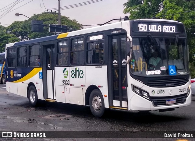 Viação Elite 2333 na cidade de Volta Redonda, Rio de Janeiro, Brasil, por David Freitas. Número da foto: #12863244.