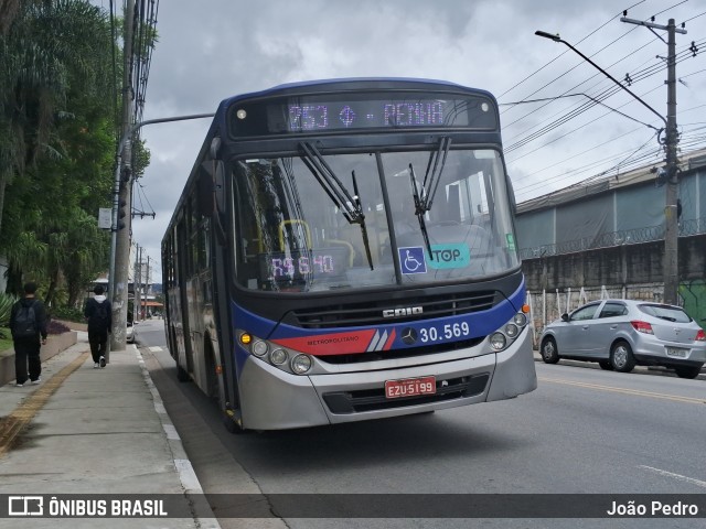 Empresa de Ônibus Vila Galvão 30.569 na cidade de Guarulhos, São Paulo, Brasil, por João Pedro. Número da foto: #12862908.