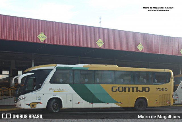 Empresa Gontijo de Transportes 7080 na cidade de João Monlevade, Minas Gerais, Brasil, por Mairo de Magalhães. Número da foto: #12863008.