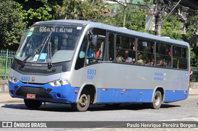 Turb Petrópolis > Turp -Transporte Urbano de Petrópolis 6803 na cidade de Petrópolis, Rio de Janeiro, Brasil, por Paulo Henrique Pereira Borges. Número da foto: #12861904.