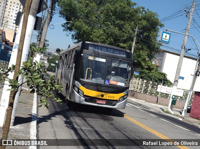 Transunião Transportes 3 6059 na cidade de São Paulo, São Paulo, Brasil, por Rafael Lopes de Oliveira. Número da foto: #12861254.