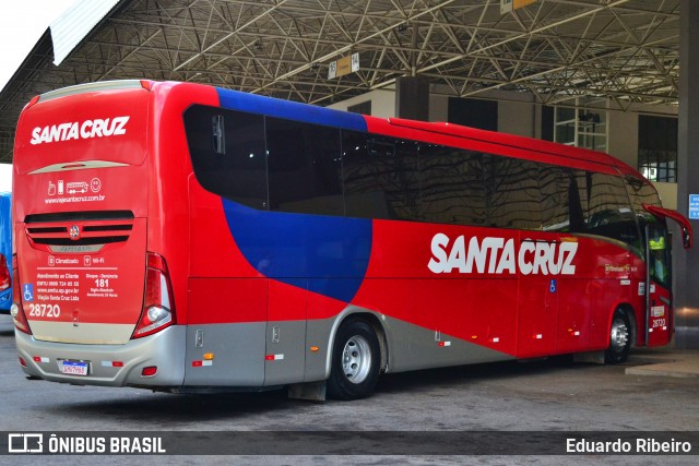Viação Santa Cruz 28720 na cidade de Varginha, Minas Gerais, Brasil, por Eduardo Ribeiro. Número da foto: #12863048.