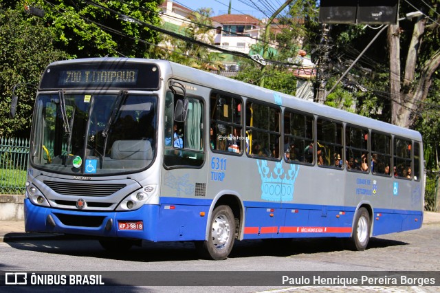 Turb Petrópolis > Turp -Transporte Urbano de Petrópolis 6311 na cidade de Petrópolis, Rio de Janeiro, Brasil, por Paulo Henrique Pereira Borges. Número da foto: #12861869.