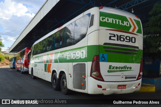 Empresa Gontijo de Transportes 21690 na cidade de Lambari, Minas Gerais, Brasil, por Guilherme Pedroso Alves. Número da foto: #12861668.