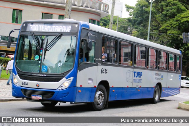 Turb Petrópolis > Turp -Transporte Urbano de Petrópolis 6414 na cidade de Petrópolis, Rio de Janeiro, Brasil, por Paulo Henrique Pereira Borges. Número da foto: #12861882.