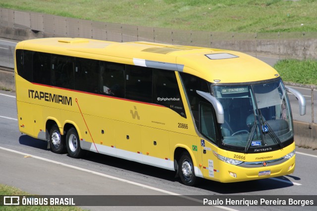 Viação Nova Itapemirim 20866 na cidade de Resende, Rio de Janeiro, Brasil, por Paulo Henrique Pereira Borges. Número da foto: #12861760.