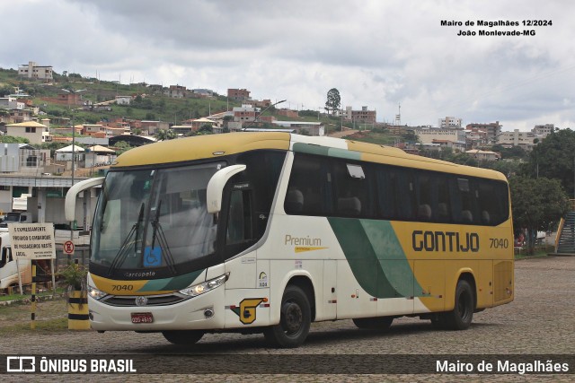 Empresa Gontijo de Transportes 7040 na cidade de João Monlevade, Minas Gerais, Brasil, por Mairo de Magalhães. Número da foto: #12863035.