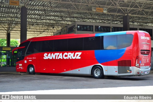 Viação Santa Cruz 28720 na cidade de Varginha, Minas Gerais, Brasil, por Eduardo Ribeiro. Número da foto: #12863058.