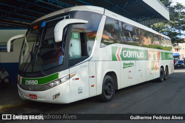 Empresa Gontijo de Transportes 21690 na cidade de Lambari, Minas Gerais, Brasil, por Guilherme Pedroso Alves. Número da foto: #12861641.
