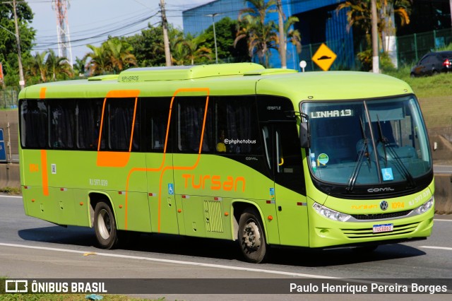 Tursan - Turismo Santo André 1094 na cidade de Resende, Rio de Janeiro, Brasil, por Paulo Henrique Pereira Borges. Número da foto: #12861944.
