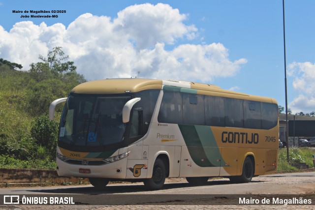 Empresa Gontijo de Transportes 7045 na cidade de João Monlevade, Minas Gerais, Brasil, por Mairo de Magalhães. Número da foto: #12862990.