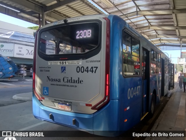 Viação Nossa Cidade 00447 na cidade de Franco da Rocha, São Paulo, Brasil, por Espedito de Brito Gomes. Número da foto: #12862014.