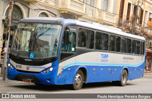Turb Petrópolis > Turp -Transporte Urbano de Petrópolis 6110 na cidade de Petrópolis, Rio de Janeiro, Brasil, por Paulo Henrique Pereira Borges. Número da foto: #12861861.