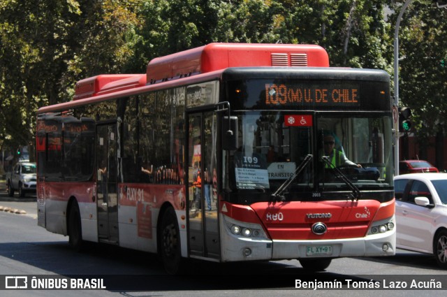 Buses Vule 2003 na cidade de Santiago, Santiago, Metropolitana de Santiago, Chile, por Benjamín Tomás Lazo Acuña. Número da foto: #12865670.
