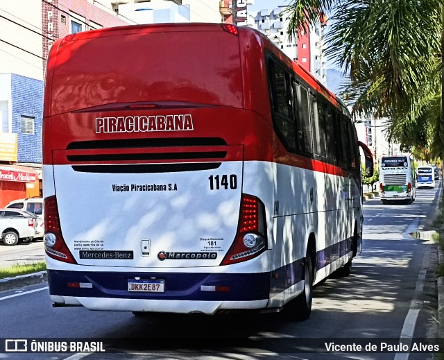 Viação Piracicabana 1140 na cidade de Aparecida, São Paulo, Brasil, por Vicente de Paulo Alves. Número da foto: #12864705.